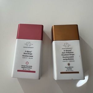 Drunk elephant Rosie drops and d bronze drops